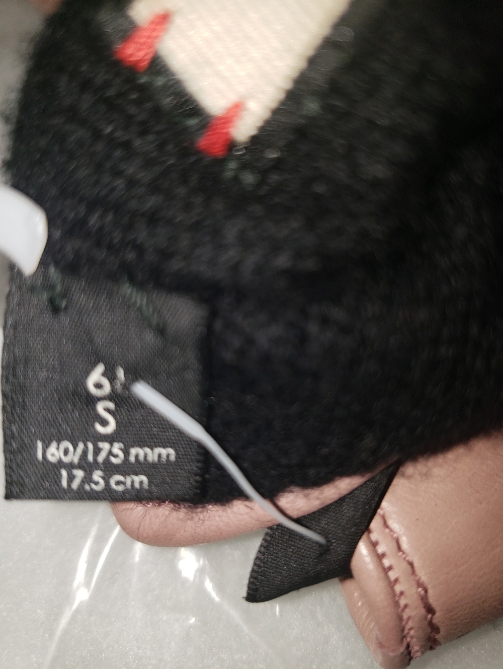 Gucci Lillac Lambskin Leather Cashmere Lined Glove With Ink Stain - Picture 10 of 13